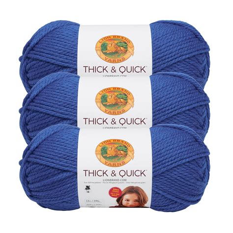 Its fiber content is 80 Acrylic and 20 Wool, and every skein has around 106 yds (170g6 oz). . Thick and quick lion brand yarn